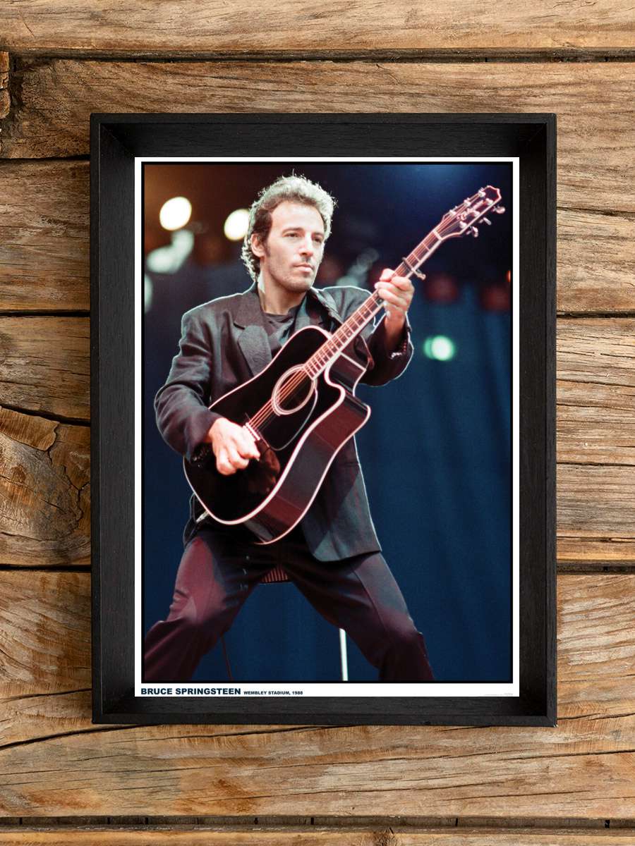 Bruce Springsteen - Wembley Müzik Poster Tablo Siyah Çerçeveli Yüksek Kalite Müzik Duvar Tablo