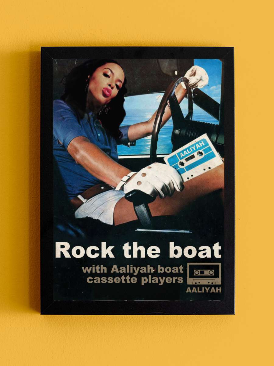 Rock the boat Müzik Poster Tablo Siyah Çerçeveli Yüksek Kalite Müzik Duvar Tablo