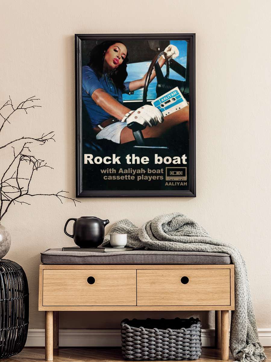 Rock the boat Müzik Poster Tablo Siyah Çerçeveli Yüksek Kalite Müzik Duvar Tablo