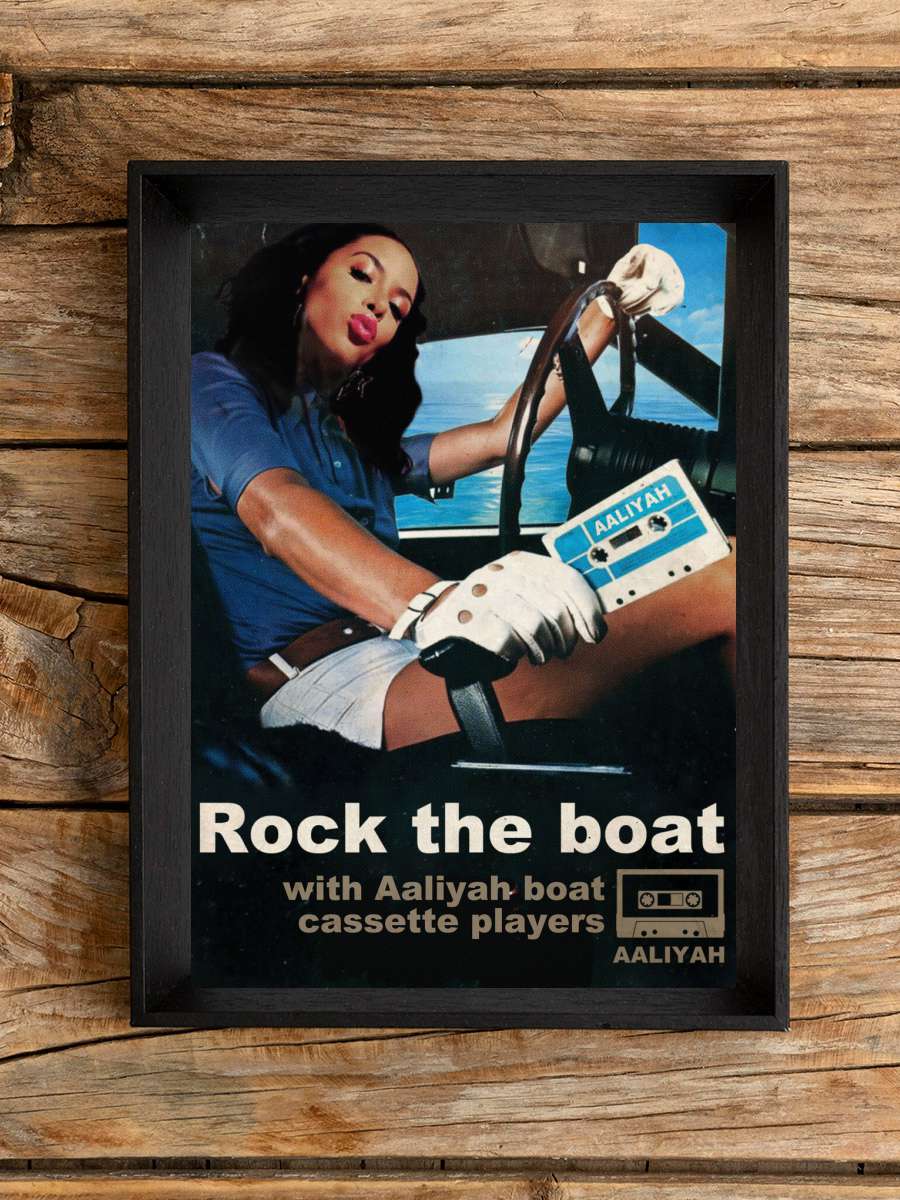 Rock the boat Müzik Poster Tablo Siyah Çerçeveli Yüksek Kalite Müzik Duvar Tablo