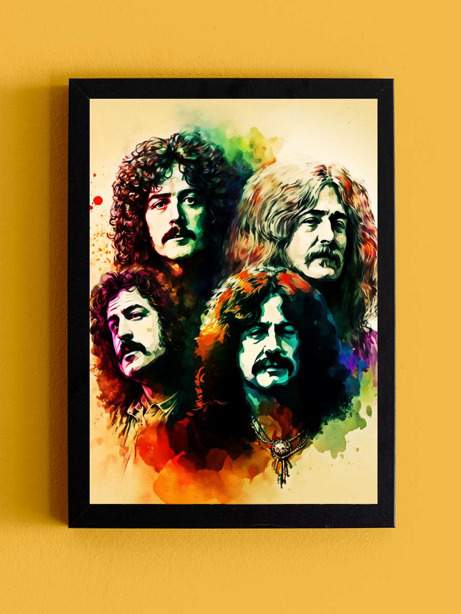 Painting Led Müzik Poster Tablo Siyah Çerçeveli Yüksek Kalite Müzik Duvar Tablo