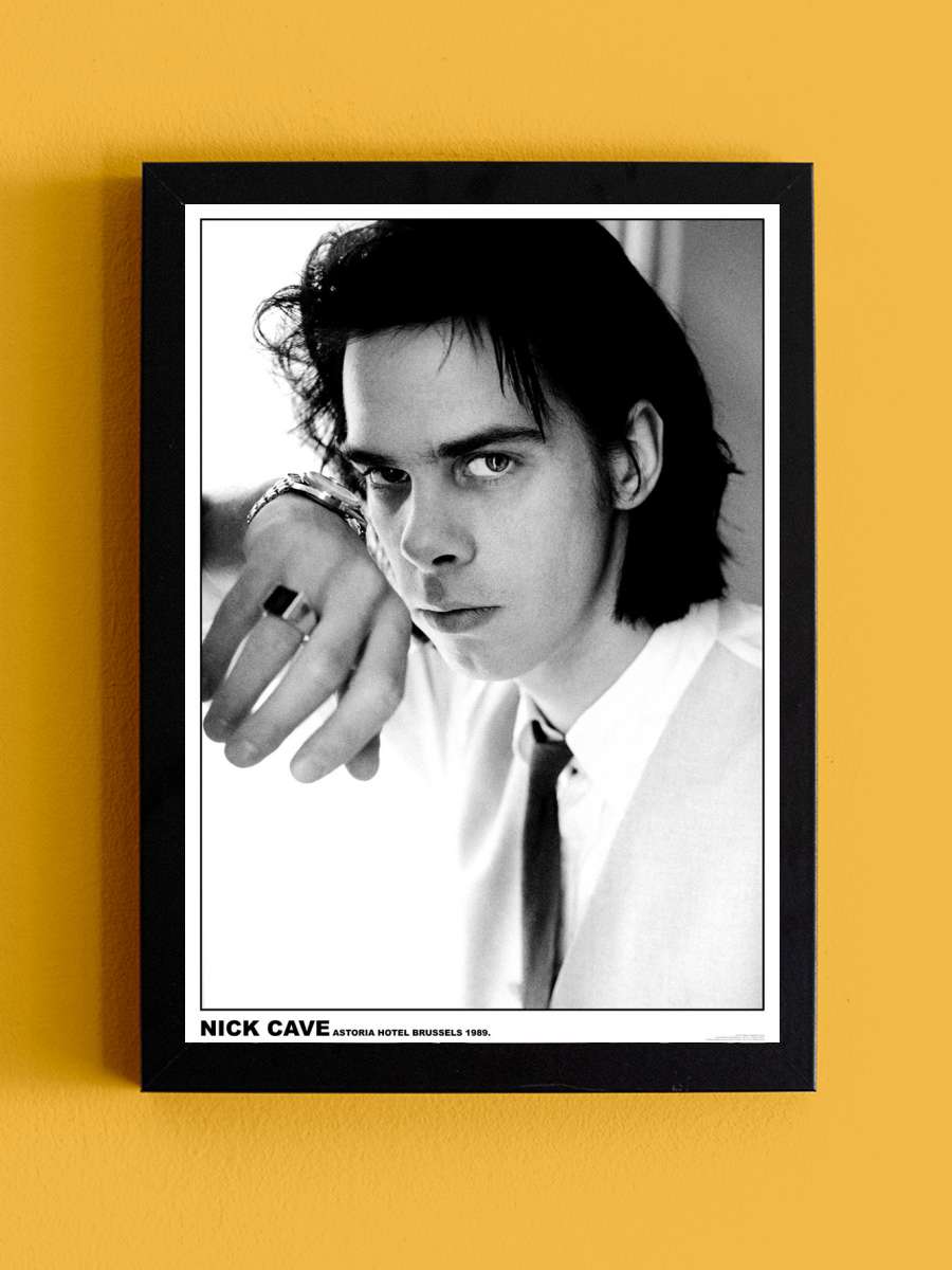 Nick Cave - Astoria Hotel, Brussels Müzik Poster Tablo Siyah Çerçeveli Yüksek Kalite Müzik Duvar Tablo