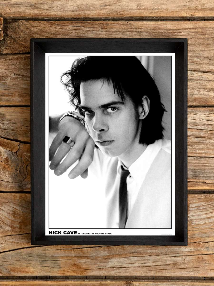 Nick Cave - Astoria Hotel, Brussels Müzik Poster Tablo Siyah Çerçeveli Yüksek Kalite Müzik Duvar Tablo