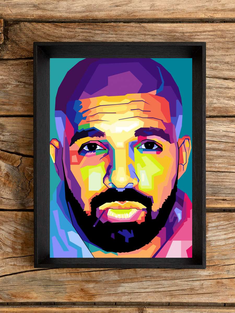 rapper america pop art Müzik Poster Tablo Siyah Çerçeveli Yüksek Kalite Müzik Duvar Tablo