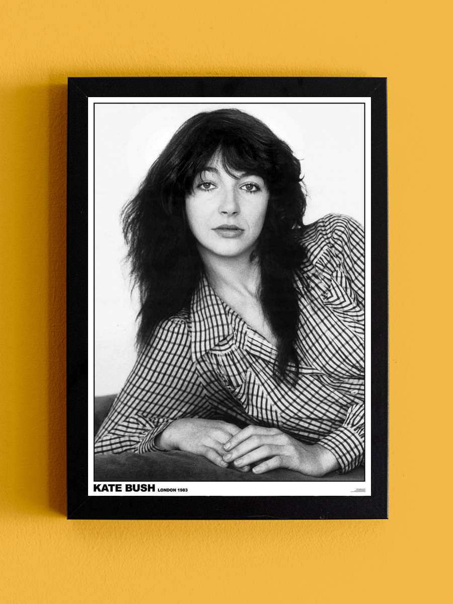 Kate Bush - London 1983 Müzik Poster Tablo Siyah Çerçeveli Yüksek Kalite Müzik Duvar Tablo