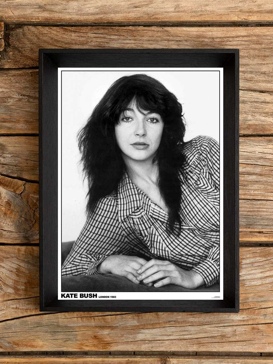 Kate Bush - London 1983 Müzik Poster Tablo Siyah Çerçeveli Yüksek Kalite Müzik Duvar Tablo