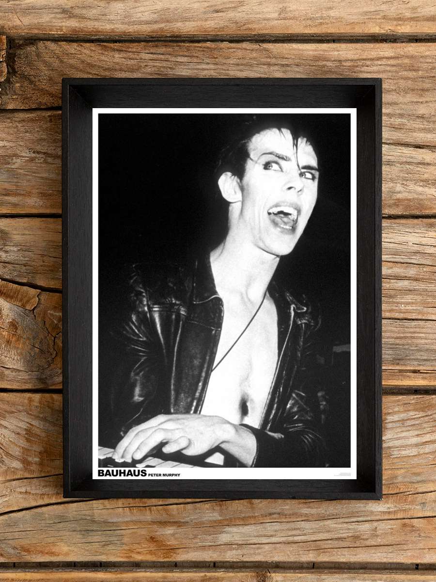 Peter Murphy of Bauhaus Müzik Poster Tablo Siyah Çerçeveli Yüksek Kalite Müzik Duvar Tablo