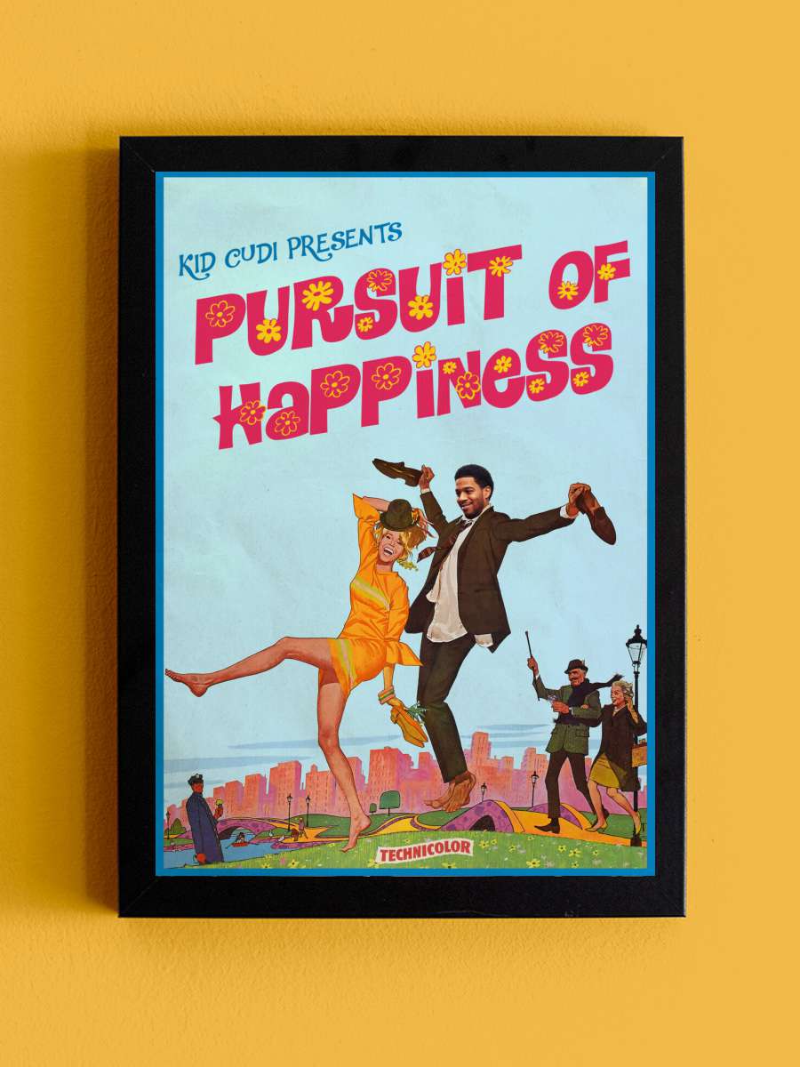 Ads Libitum - Pursuit of happiness Müzik Poster Tablo Siyah Çerçeveli Yüksek Kalite Müzik Duvar Tablo