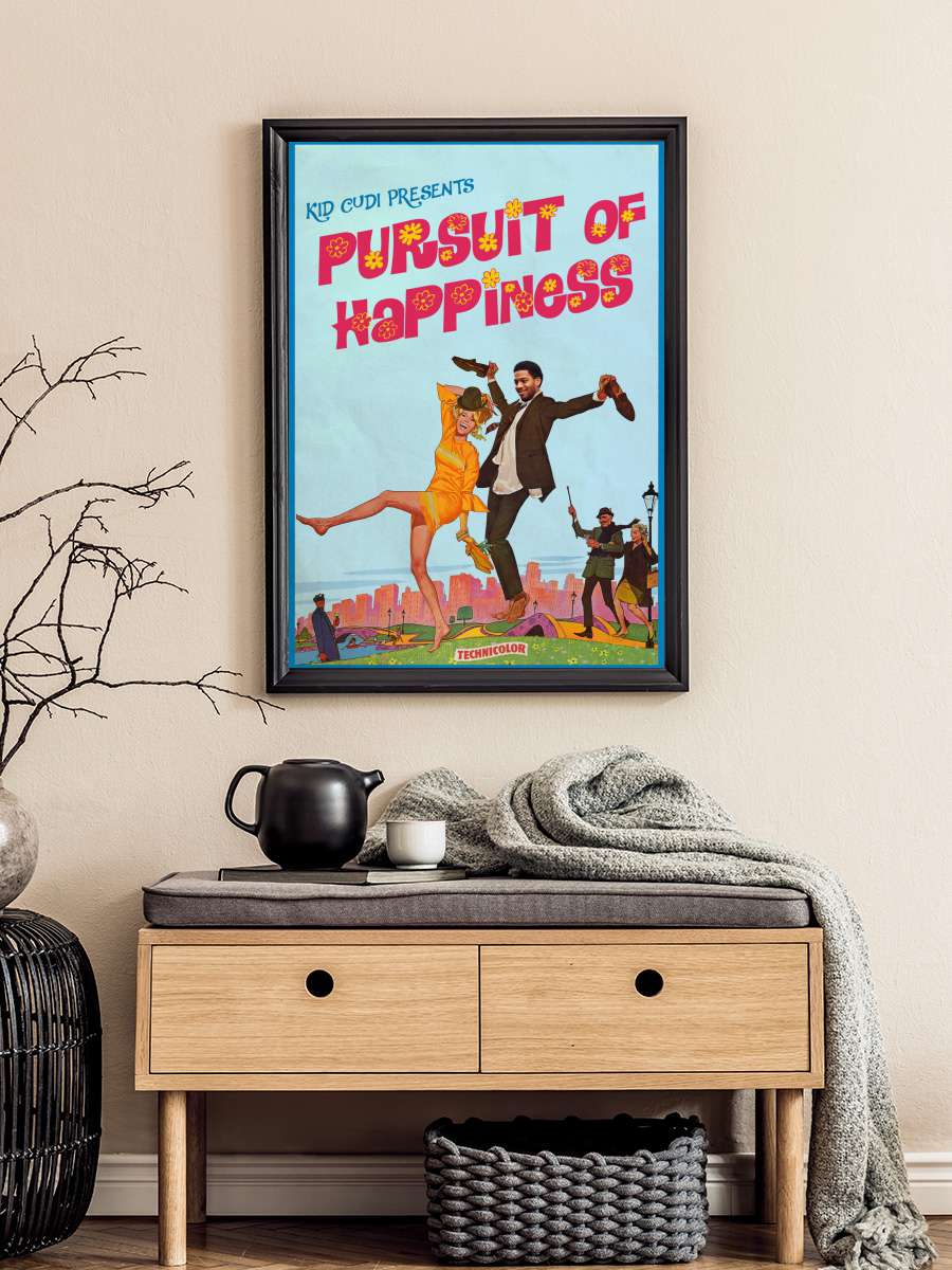 Ads Libitum - Pursuit of happiness Müzik Poster Tablo Siyah Çerçeveli Yüksek Kalite Müzik Duvar Tablo