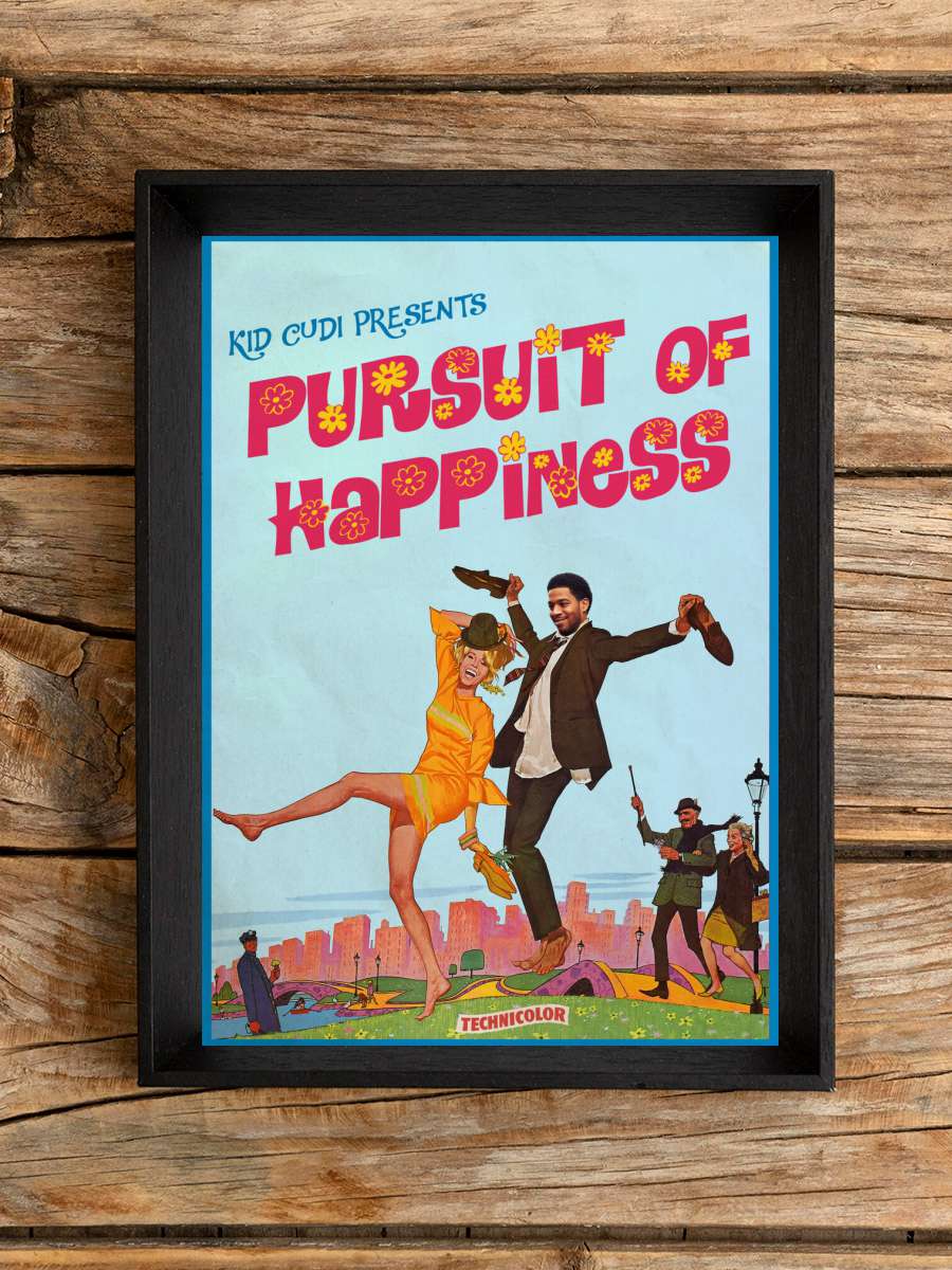 Ads Libitum - Pursuit of happiness Müzik Poster Tablo Siyah Çerçeveli Yüksek Kalite Müzik Duvar Tablo