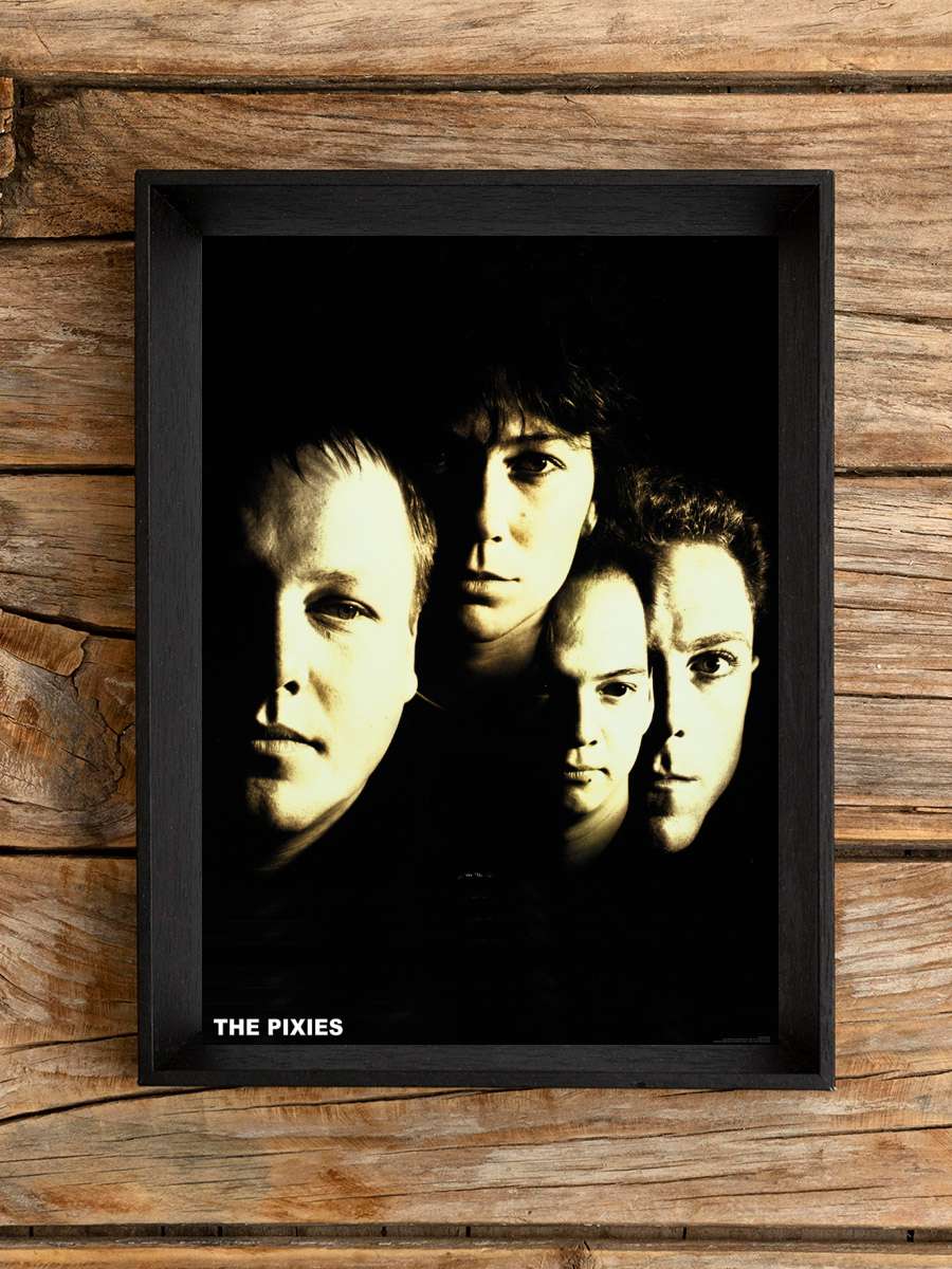 Pixies - Faces Müzik Poster Tablo Siyah Çerçeveli Yüksek Kalite Müzik Duvar Tablo