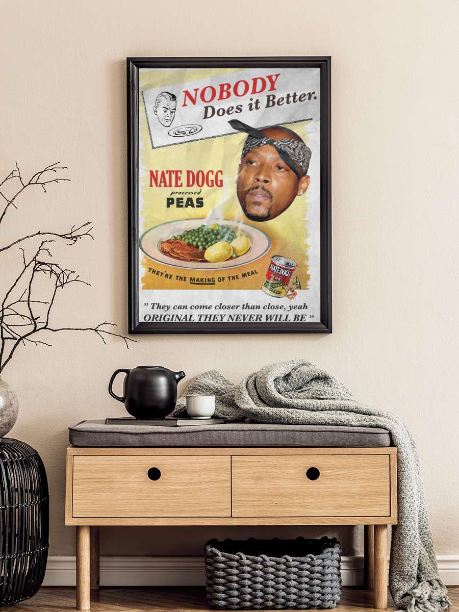 Nate Dogg Müzik Poster Tablo Siyah Çerçeveli Yüksek Kalite Müzik Duvar Tablo