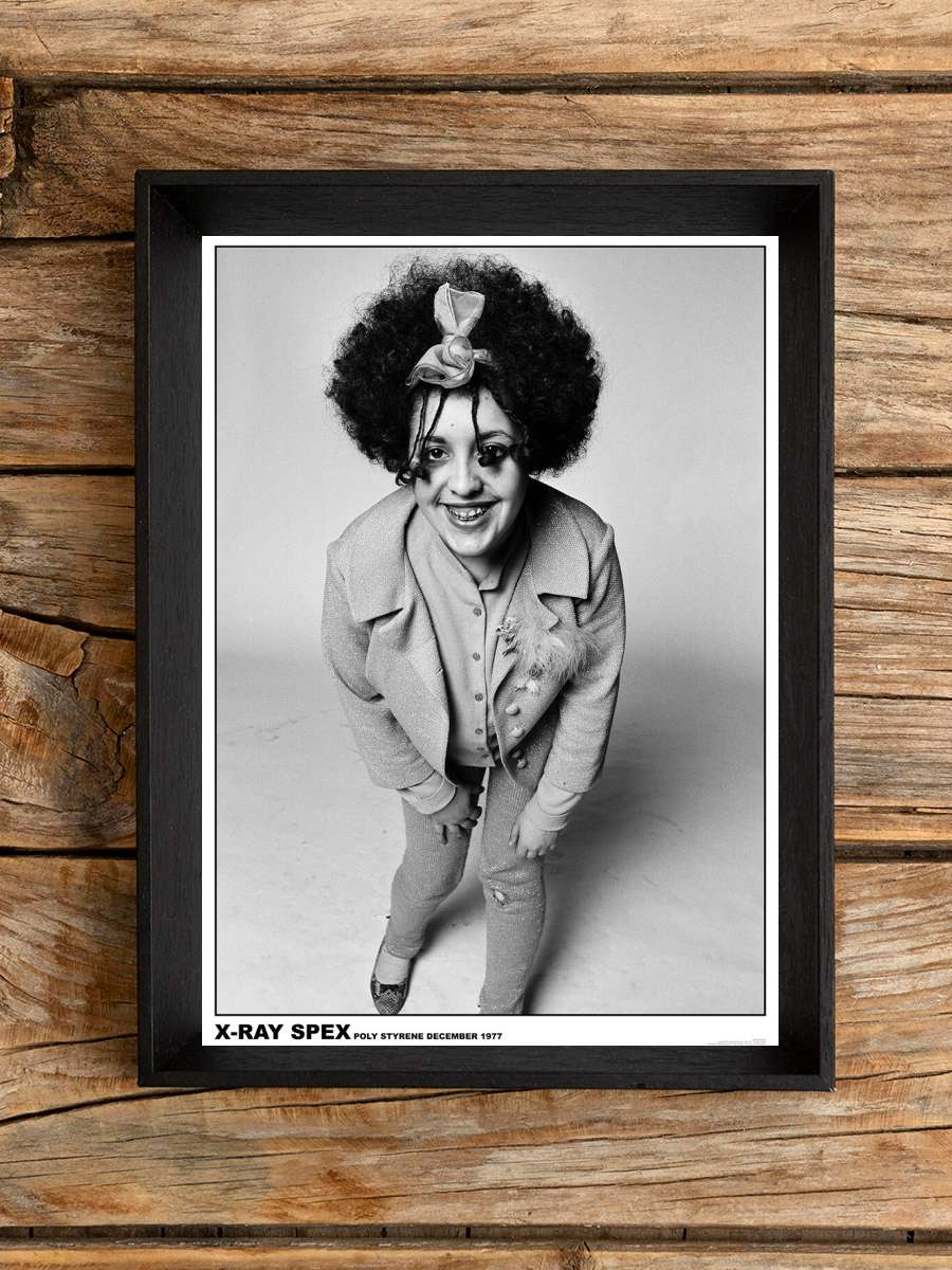 Poly Styrene / X-Ray Spex - Dress Müzik Poster Tablo Siyah Çerçeveli Yüksek Kalite Müzik Duvar Tablo