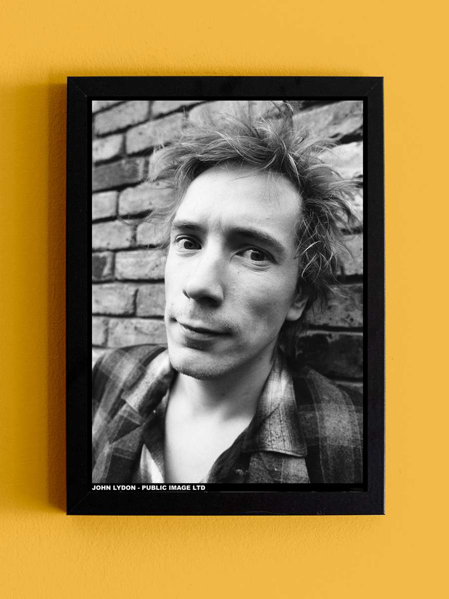 Pil / Public Image Limited - Johnny Lydon Müzik Poster Tablo Siyah Çerçeveli Yüksek Kalite Müzik Duvar Tablo