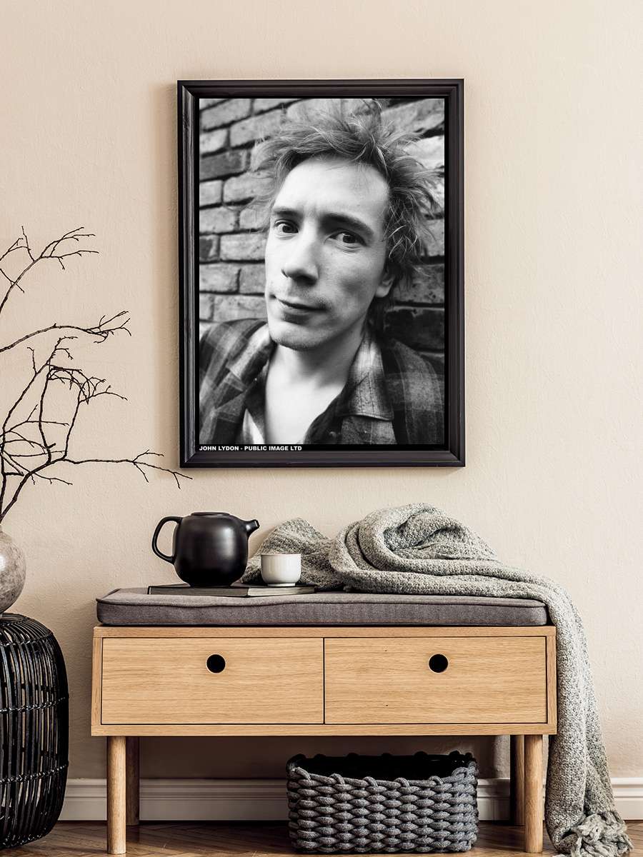 Pil / Public Image Limited - Johnny Lydon Müzik Poster Tablo Siyah Çerçeveli Yüksek Kalite Müzik Duvar Tablo