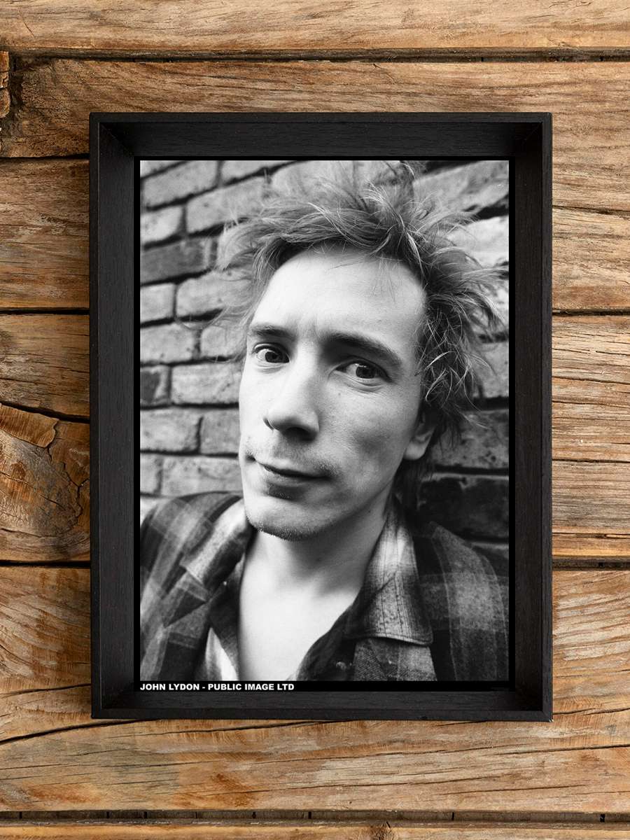 Pil / Public Image Limited - Johnny Lydon Müzik Poster Tablo Siyah Çerçeveli Yüksek Kalite Müzik Duvar Tablo