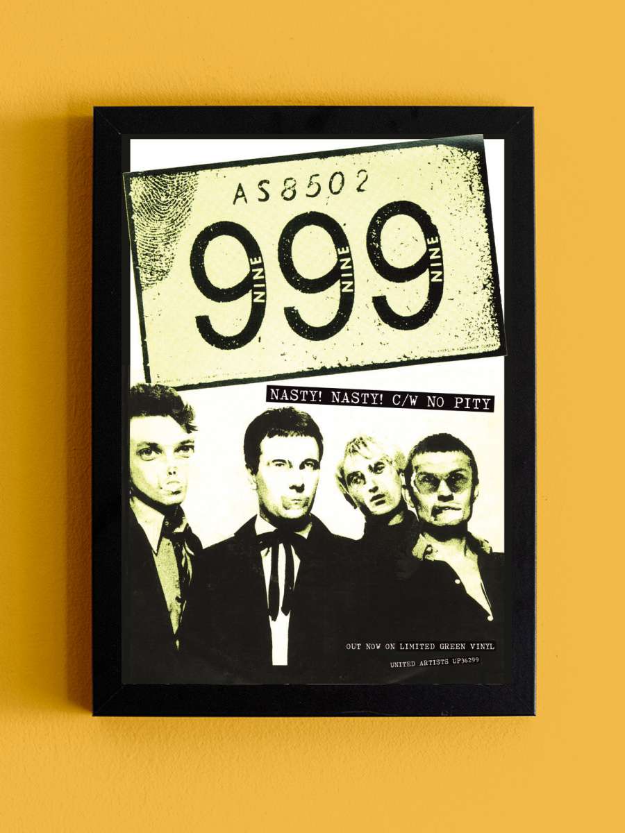 999 - Nasty Müzik Poster Tablo Siyah Çerçeveli Yüksek Kalite Müzik Duvar Tablo