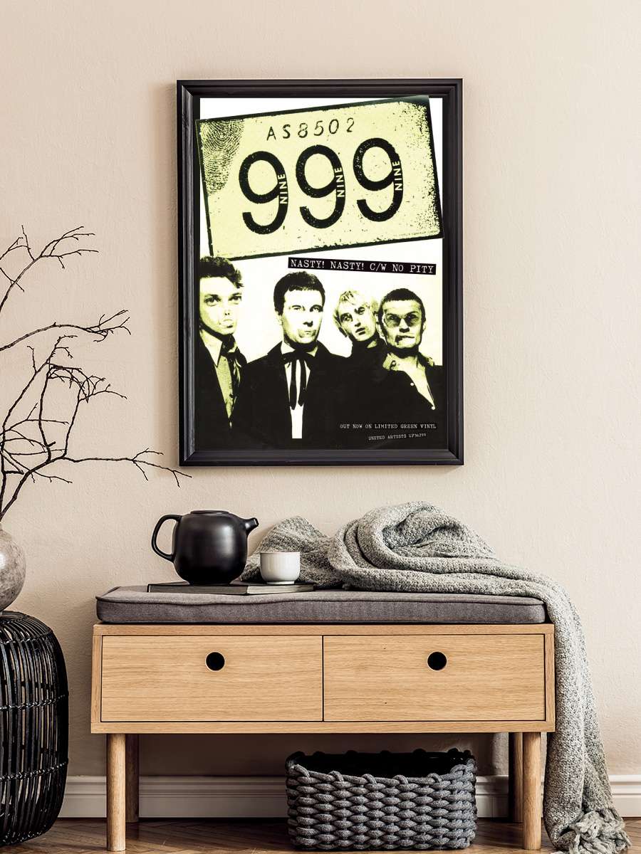 999 - Nasty Müzik Poster Tablo Siyah Çerçeveli Yüksek Kalite Müzik Duvar Tablo