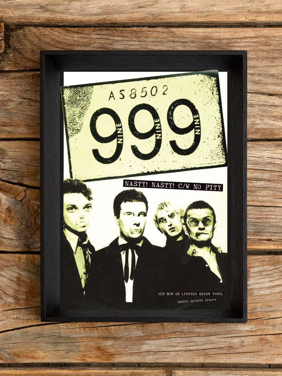 999 - Nasty Müzik Poster Tablo Siyah Çerçeveli Yüksek Kalite Müzik Duvar Tablo