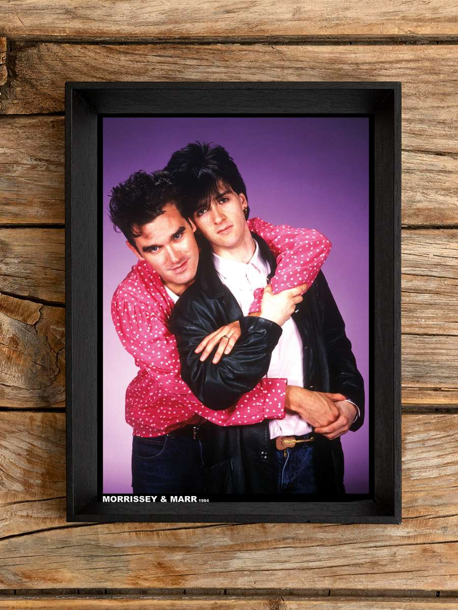 The Smiths - Morrissey & Marr Müzik Poster Tablo Siyah Çerçeveli Yüksek Kalite Müzik Duvar Tablo