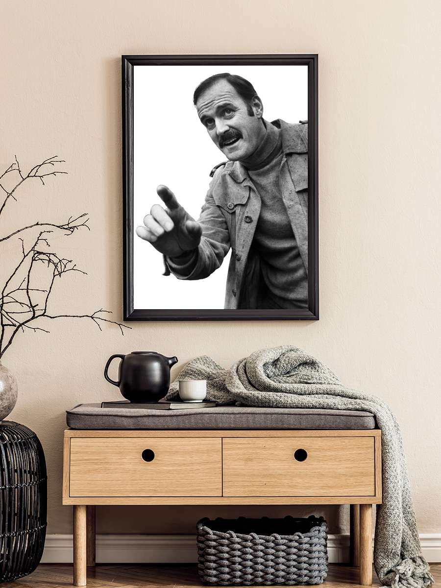 John Cleese - Pointing Müzik Poster Tablo Siyah Çerçeveli Yüksek Kalite Müzik Duvar Tablo