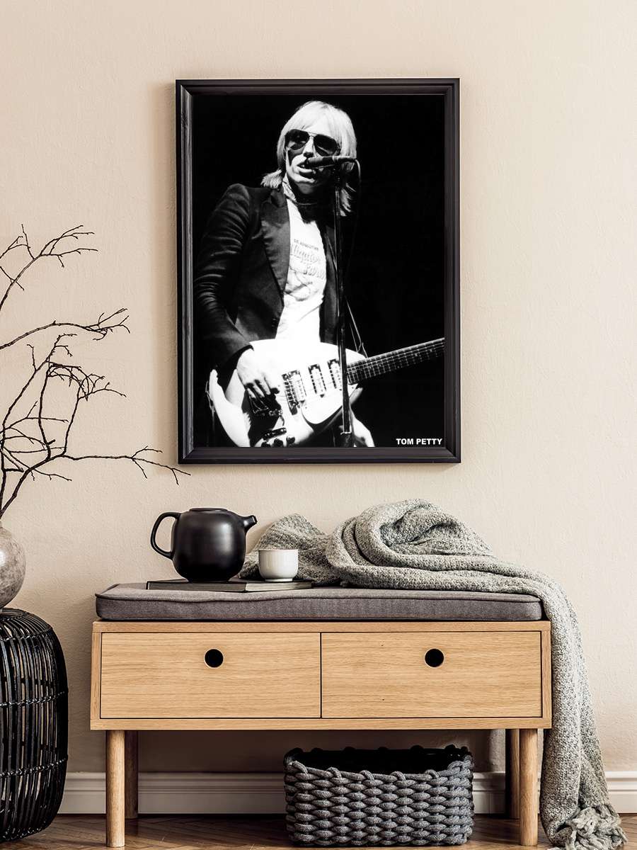 Tom Petty Müzik Poster Tablo Siyah Çerçeveli Yüksek Kalite Müzik Duvar Tablo