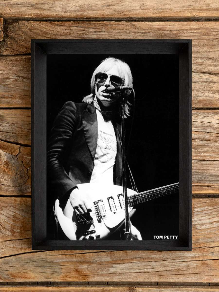 Tom Petty Müzik Poster Tablo Siyah Çerçeveli Yüksek Kalite Müzik Duvar Tablo