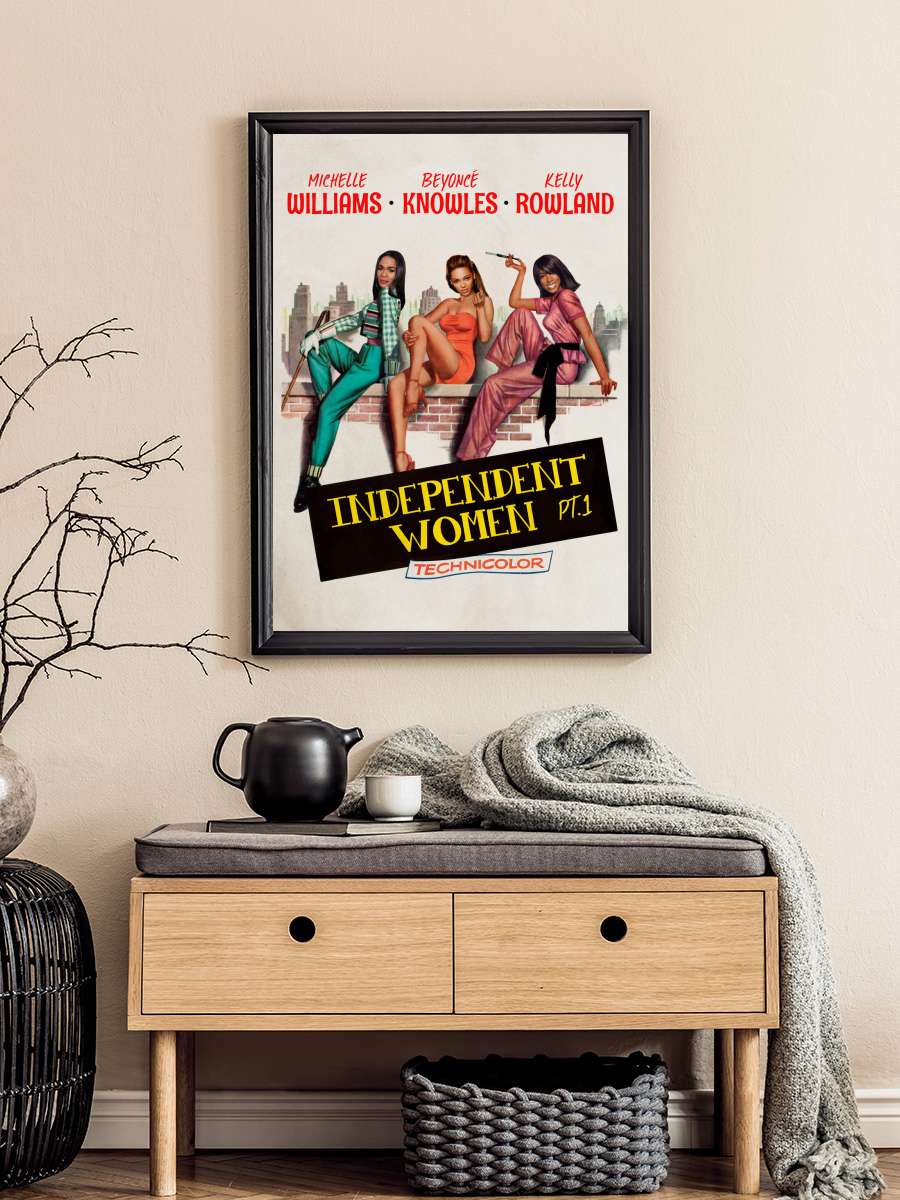 Independent Women Müzik Poster Tablo Siyah Çerçeveli Yüksek Kalite Müzik Duvar Tablo