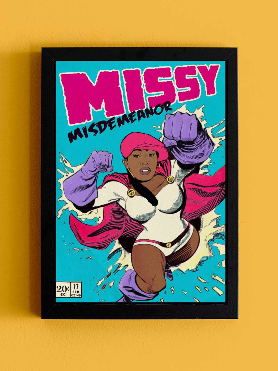 Dangerous Missy Müzik Poster Tablo Siyah Çerçeveli Yüksek Kalite Müzik Duvar Tablo