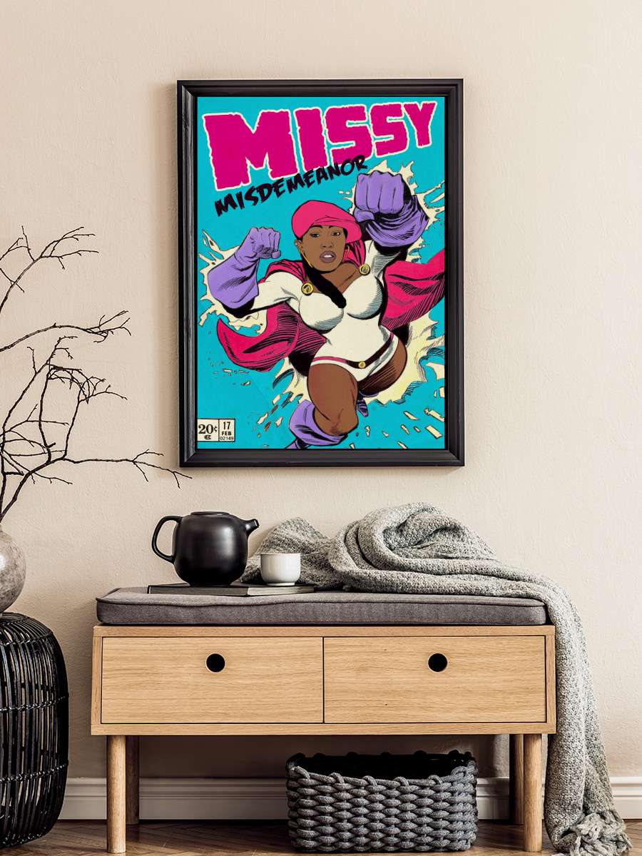 Dangerous Missy Müzik Poster Tablo Siyah Çerçeveli Yüksek Kalite Müzik Duvar Tablo