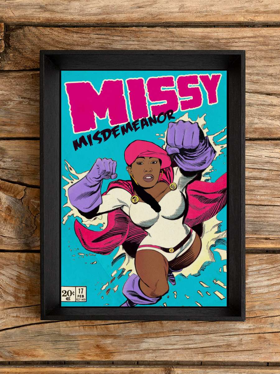 Dangerous Missy Müzik Poster Tablo Siyah Çerçeveli Yüksek Kalite Müzik Duvar Tablo