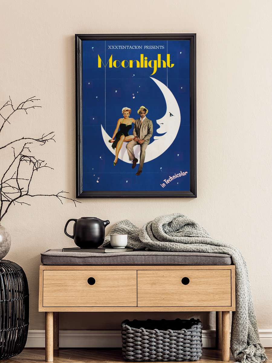 Moonlight Müzik Poster Tablo Siyah Çerçeveli Yüksek Kalite Müzik Duvar Tablo