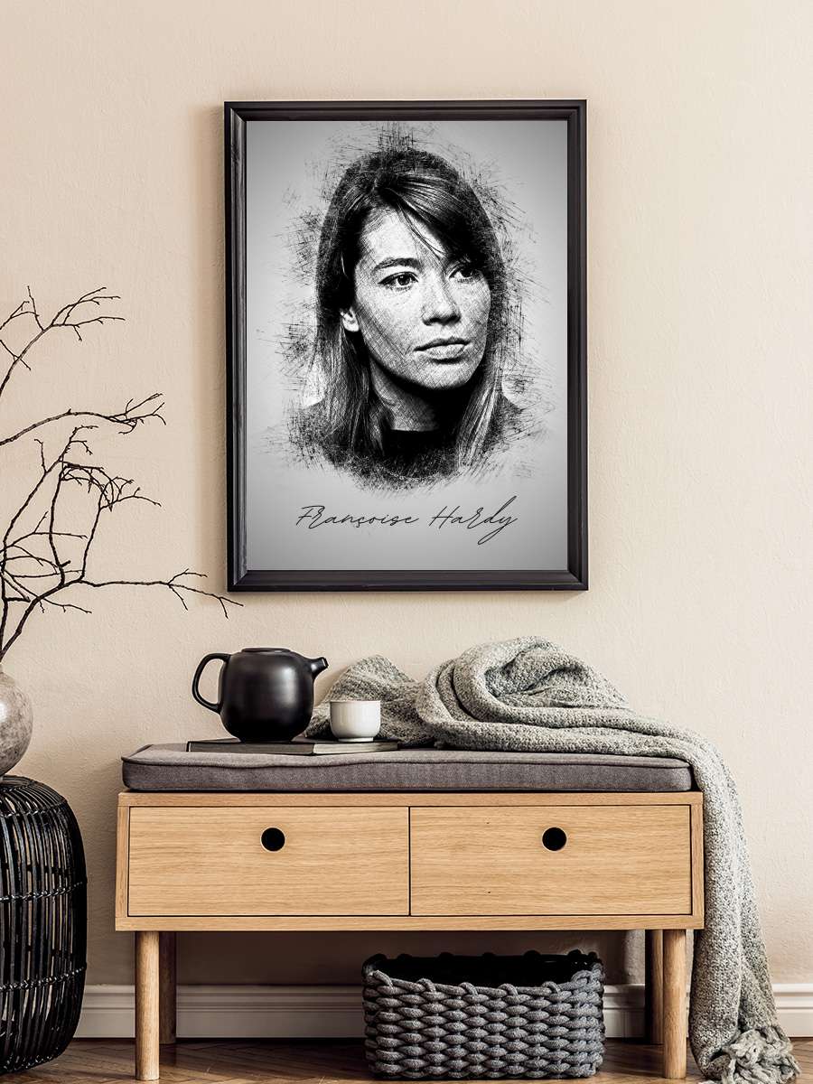 F. Hardy Sketch Müzik Poster Tablo Siyah Çerçeveli Yüksek Kalite Müzik Duvar Tablo