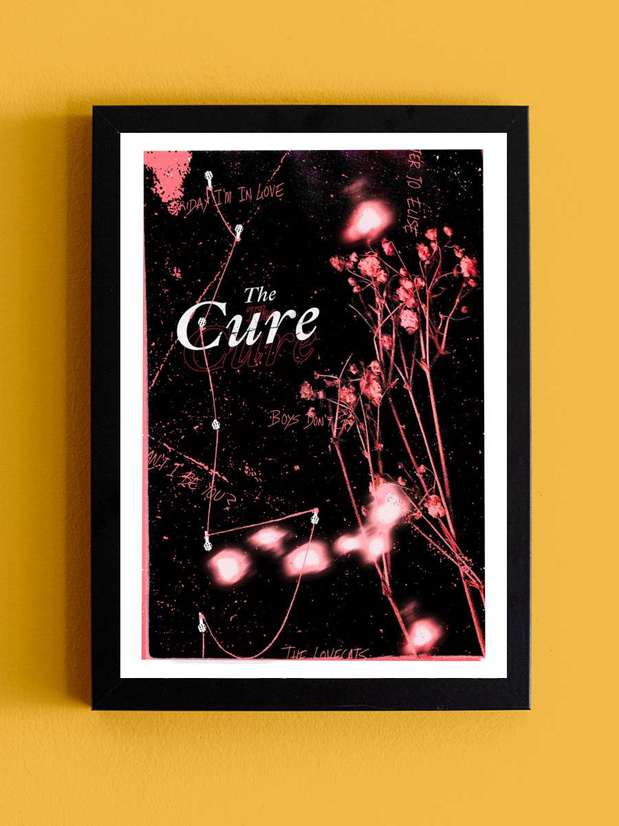 The Cure Poster Müzik Poster Tablo Siyah Çerçeveli Yüksek Kalite Müzik Duvar Tablo