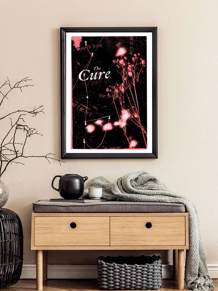 The Cure Poster Müzik Poster Tablo Siyah Çerçeveli Yüksek Kalite Müzik Duvar Tablo