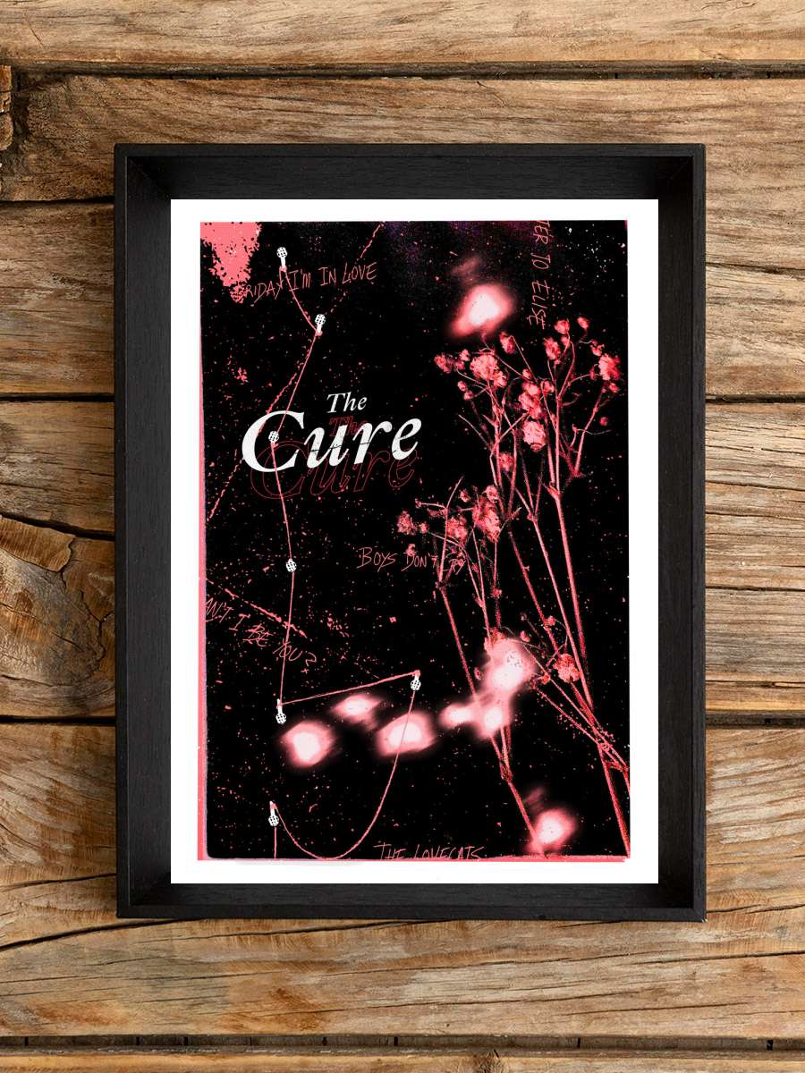 The Cure Poster Müzik Poster Tablo Siyah Çerçeveli Yüksek Kalite Müzik Duvar Tablo