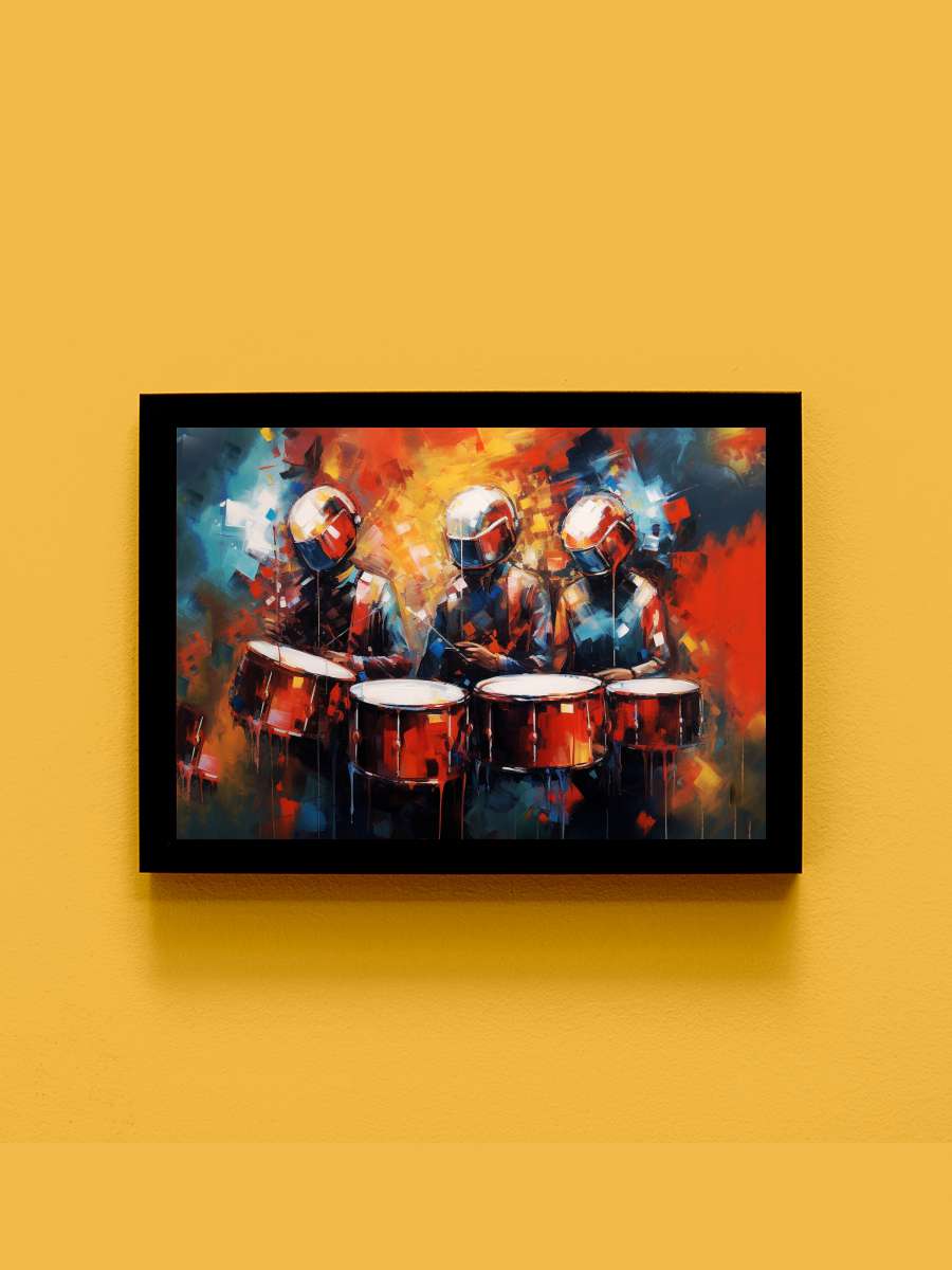 Abstract rock & roll bands… bands music, wall art deco print Müzik Poster Tablo Siyah Çerçeveli Yüksek Kalite Müzik Duvar Tablo