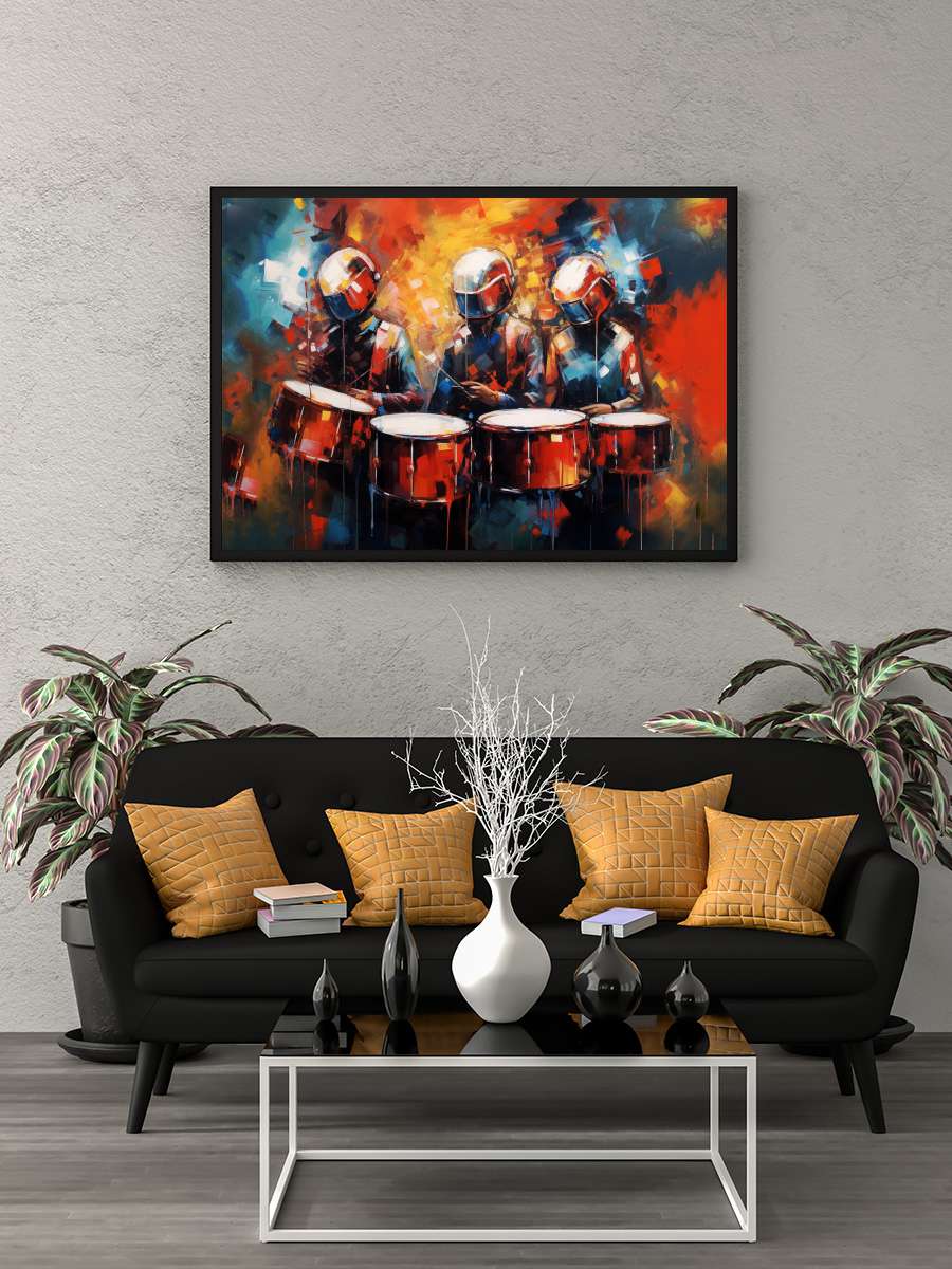 Abstract rock & roll bands… bands music, wall art deco print Müzik Poster Tablo Siyah Çerçeveli Yüksek Kalite Müzik Duvar Tablo