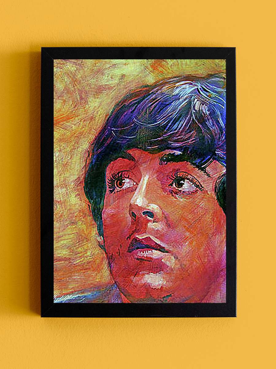 Portrait Watercolor Müzik Poster Tablo Siyah Çerçeveli Yüksek Kalite Müzik Duvar Tablo