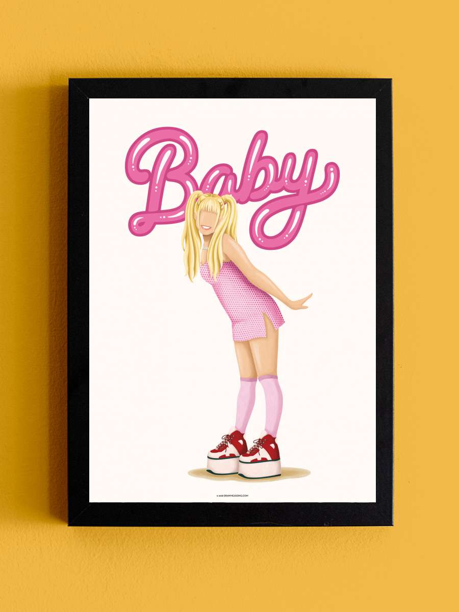 Baby Spice Müzik Poster Tablo Siyah Çerçeveli Yüksek Kalite Müzik Duvar Tablo