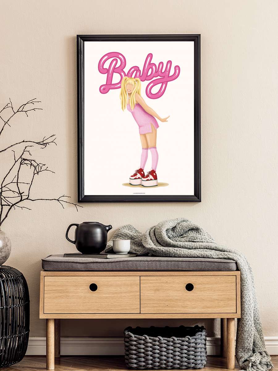 Baby Spice Müzik Poster Tablo Siyah Çerçeveli Yüksek Kalite Müzik Duvar Tablo