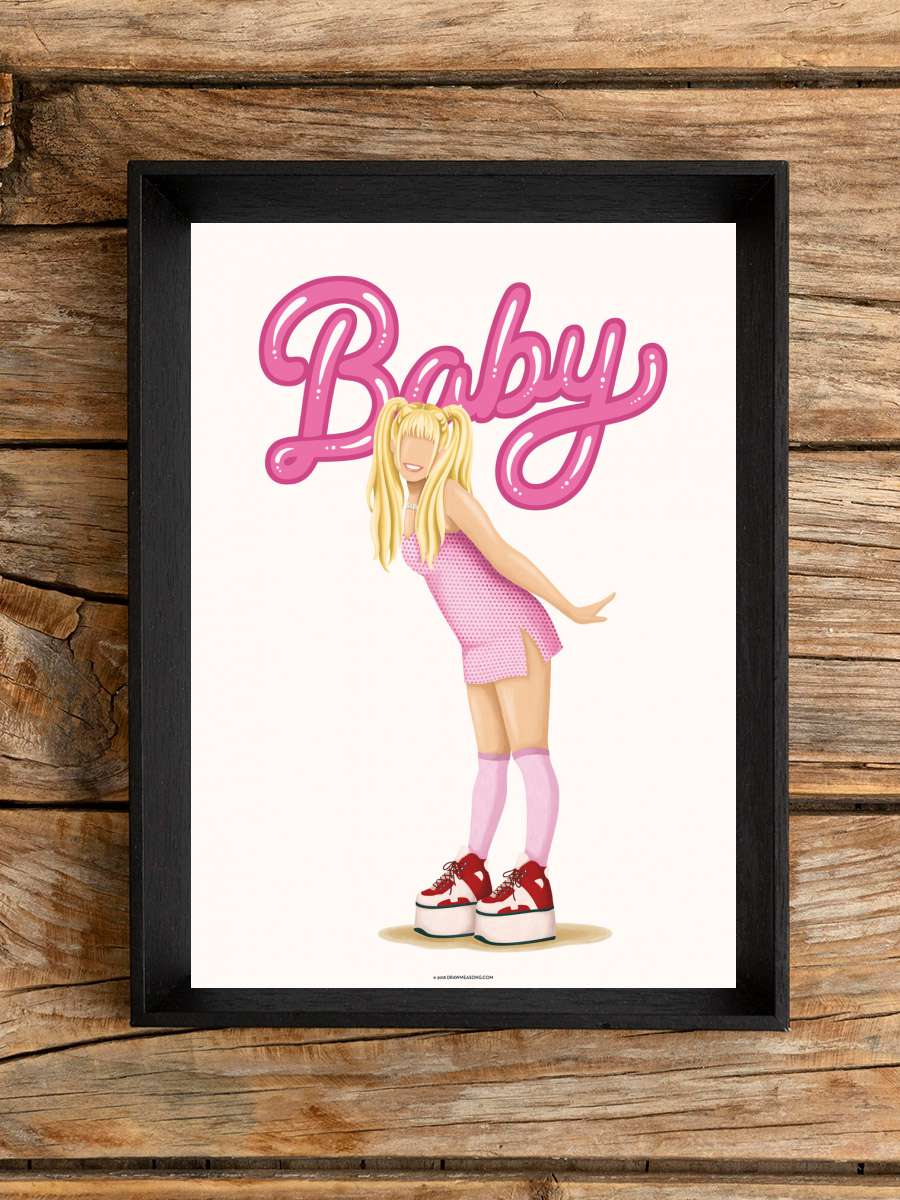 Baby Spice Müzik Poster Tablo Siyah Çerçeveli Yüksek Kalite Müzik Duvar Tablo