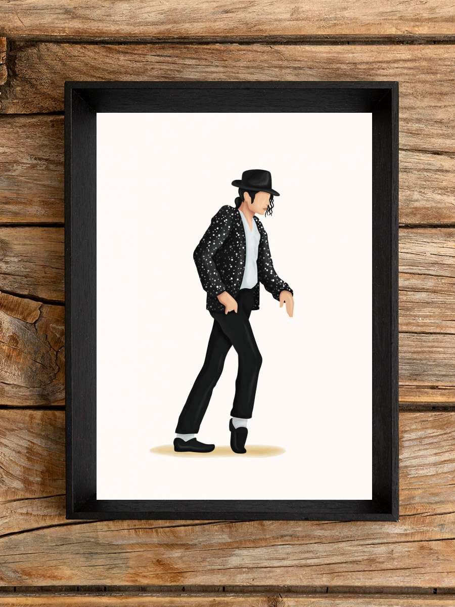 Moonwalk Müzik Poster Tablo Siyah Çerçeveli Yüksek Kalite Müzik Duvar Tablo