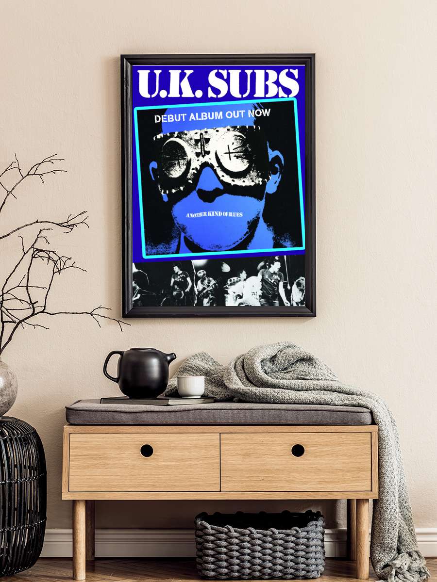 Uk Subs - Another Kind Of Blues Müzik Poster Tablo Siyah Çerçeveli Yüksek Kalite Müzik Duvar Tablo