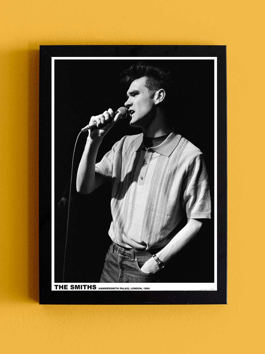 The Smiths / Morrissey - Hammersmith Palais Müzik Poster Tablo Siyah Çerçeveli Yüksek Kalite Müzik Duvar Tablo