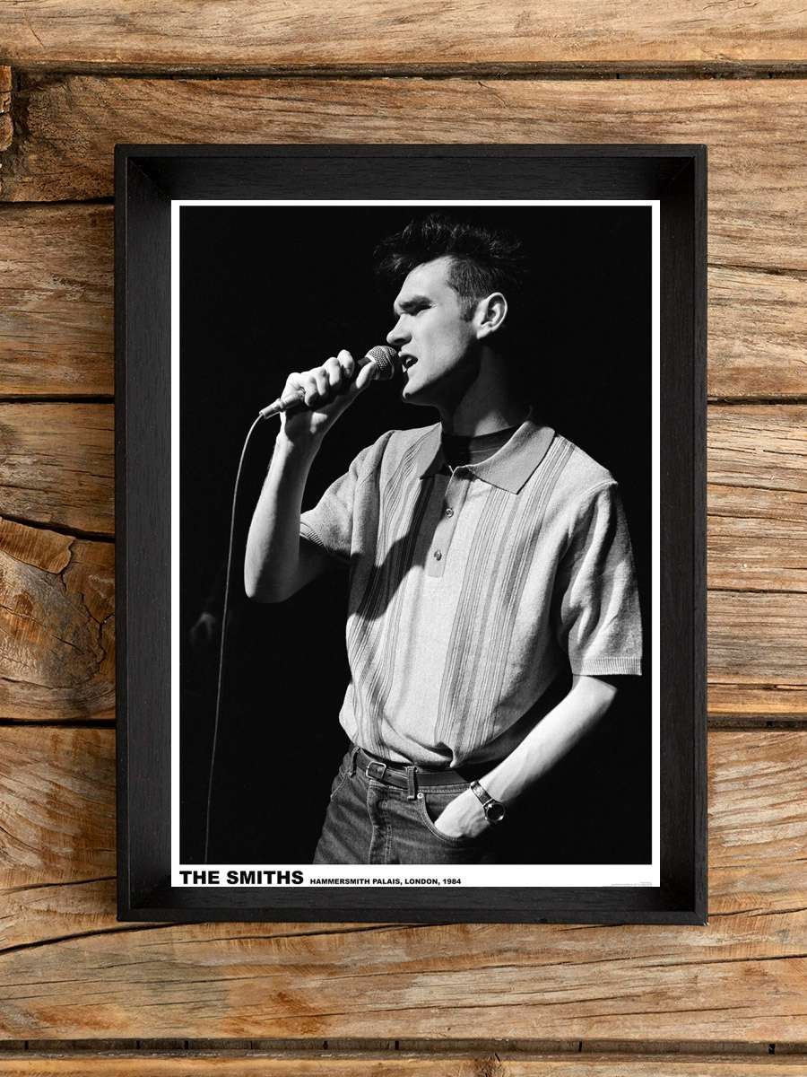 The Smiths / Morrissey - Hammersmith Palais Müzik Poster Tablo Siyah Çerçeveli Yüksek Kalite Müzik Duvar Tablo