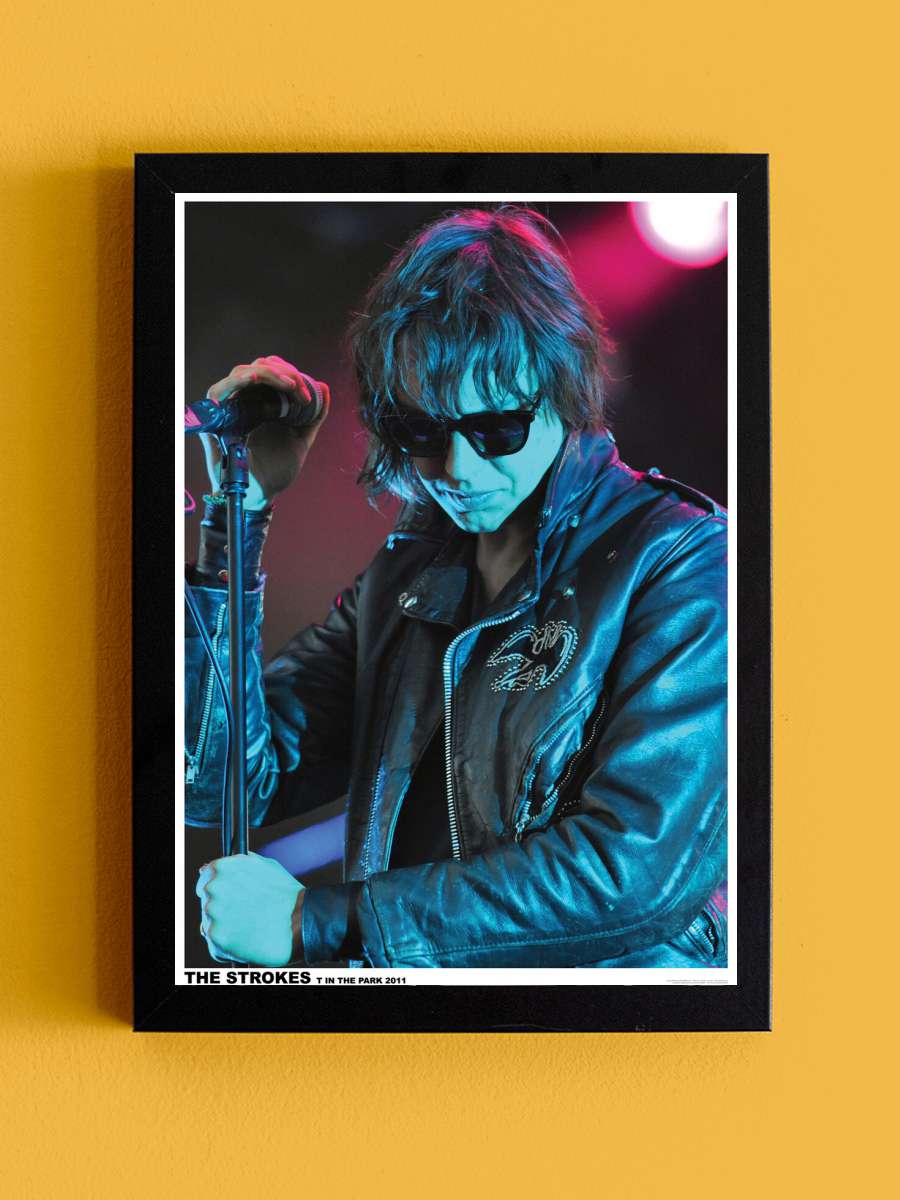 Strokes - T In The Park 2011 Müzik Poster Tablo Siyah Çerçeveli Yüksek Kalite Müzik Duvar Tablo