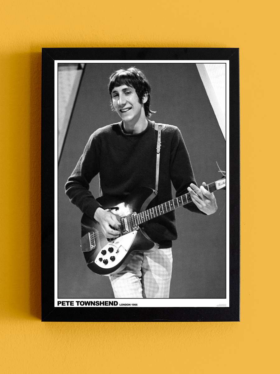 Pete Townshend / The Who - London 1966 … Müzik Poster Tablo Siyah Çerçeveli Yüksek Kalite Müzik Duvar Tablo