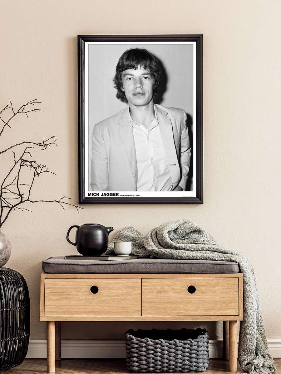 Mick Jagger - Rediffusion TV Studio, Wembley,… Müzik Poster Tablo Siyah Çerçeveli Yüksek Kalite Müzik Duvar Tablo