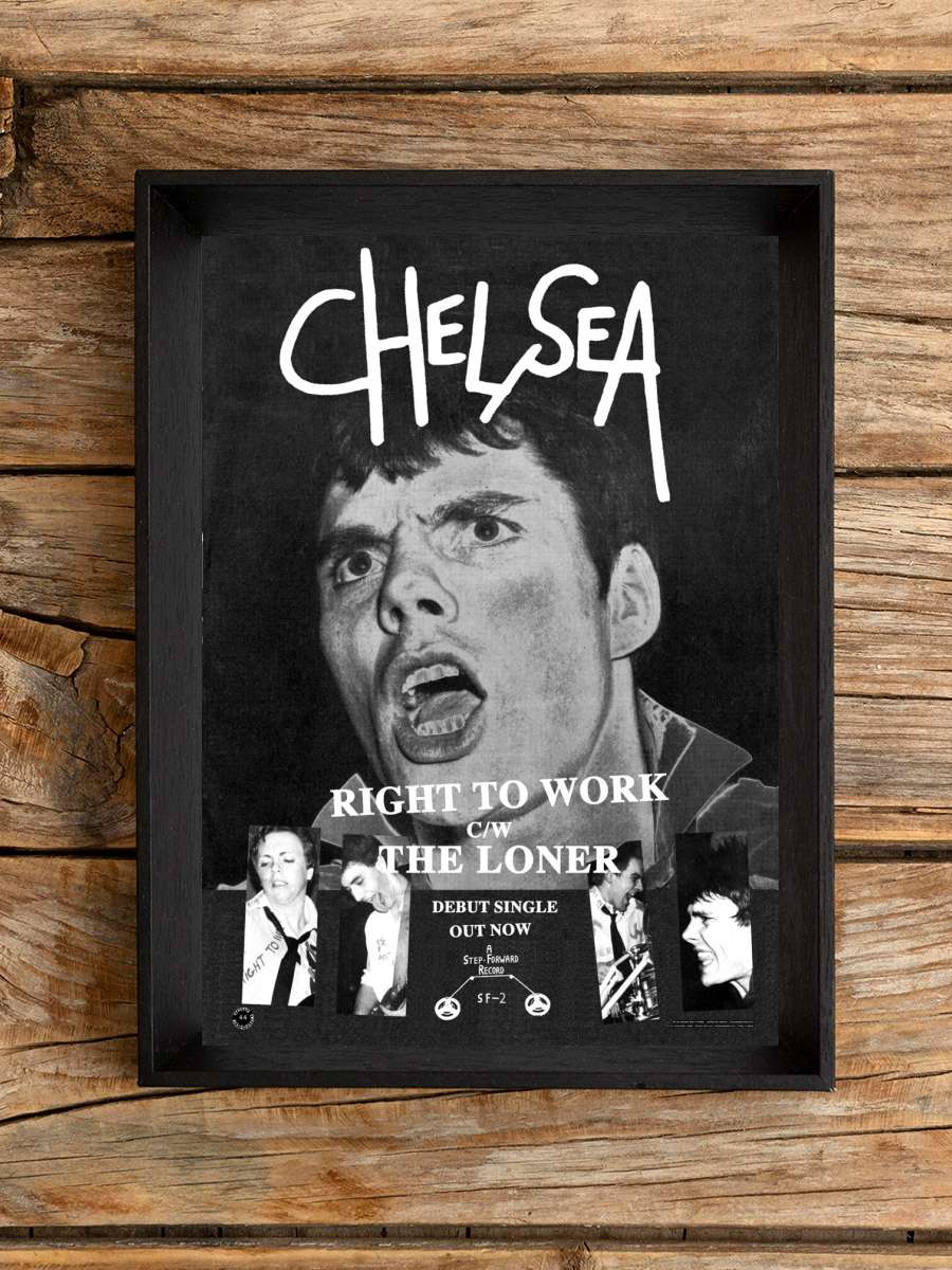 Chelsea - Right to Work Müzik Poster Tablo Siyah Çerçeveli Yüksek Kalite Müzik Duvar Tablo